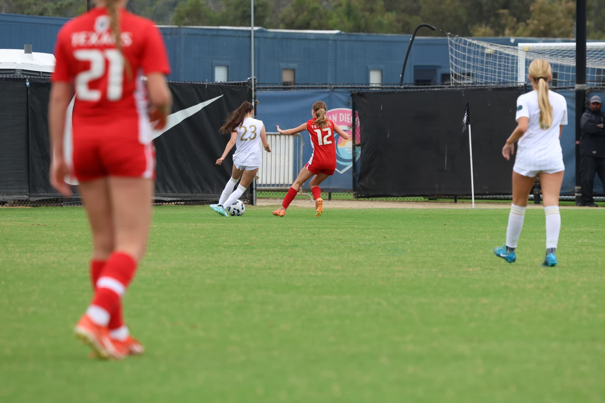 Shiah Webber playing soccer